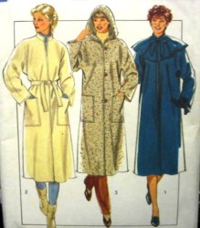3776 UNLINED 1982 POCKET COAT,HOOD OR NOT PATTERN 18-20